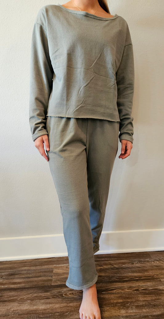 Relaxin' Sweatsuit- Olive